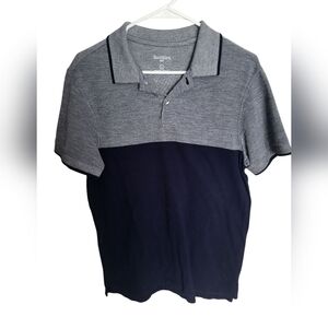 Goodfellow & Co Men's Gray and Black Polo Shirt